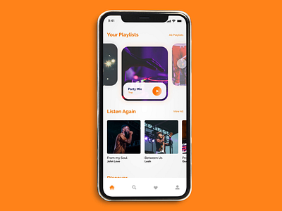 Daily UI 008 - Music Player adobexd adobexdplayoff animation autoanimate branding design illustration logo motion graphics ui uianimation uidesign uxdesign