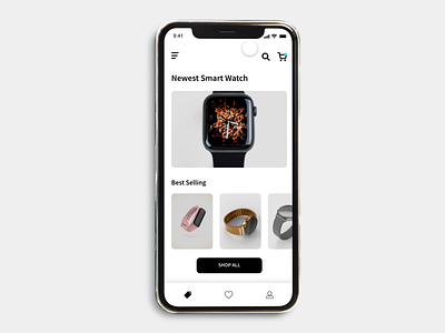 Smart Watch E-commerce screens animation uianimation uidesign uxdesign