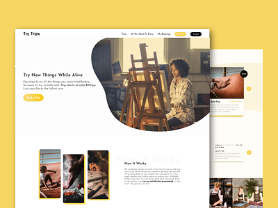 Art Classes/ Lessons Website app booking app design sketch ux design ux designer web web design website