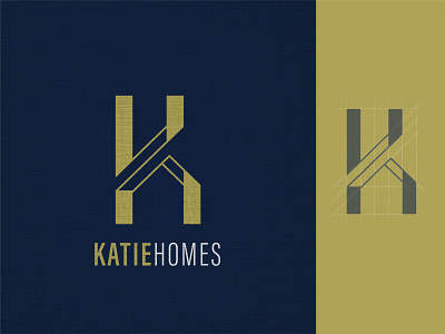 Katie Homes Logo branding company logo design flat graphic design homebuilder homes klogo logo logodesign logoinspiration logos logotype real estate real estate agency real estate branding realestate logo vector