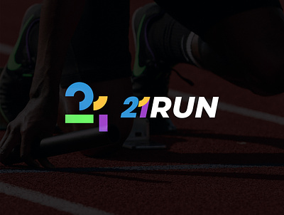 05 21 RUN branding company logo design graphic design logo logos sports branding sports design sports logo start startup startup logo trend typography