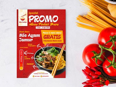 Food flyer brand design design flyer template food food and drink graphic design logo mockup new photoshop red restaurant shop spicy trend trend 2019 vectors