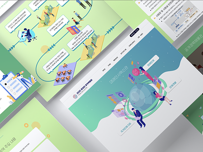 Online job fair animation design illustration interaction typography ui vector web webdesign website