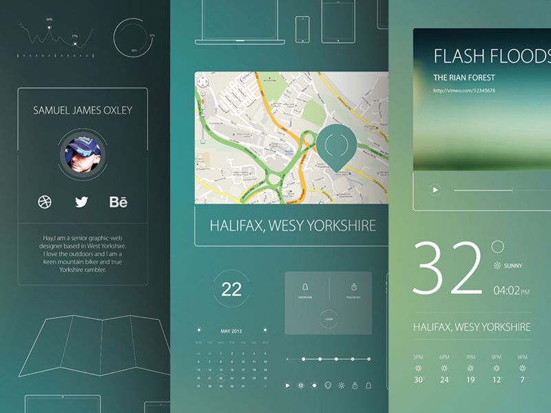 Simple UI Pack by Samuel James Oxley on Dribbble