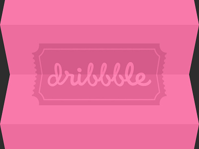 dribbble dribbble flat fold free givaway invitation invite
