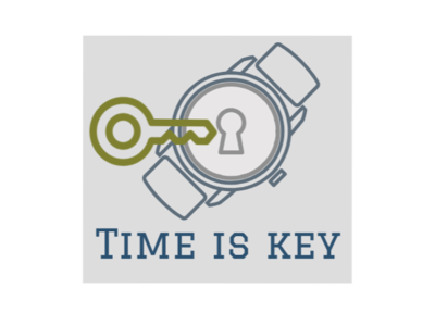 Time Is Key design icon short sayings