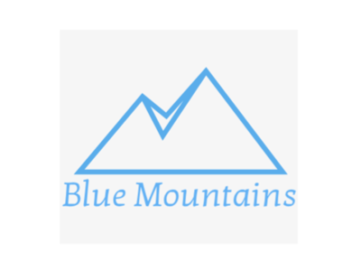 Blue Mountains abstact icon logo