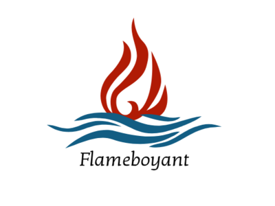 Flameboyant design icon logo