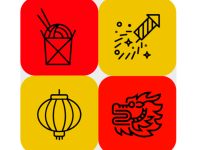 Chinese New Year design icon