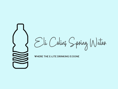 Eli Colins Spring Water design icon weird