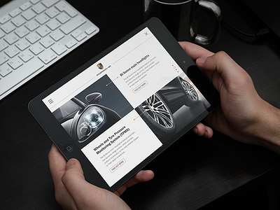 Porsche Preview advertising car clean design ui ux