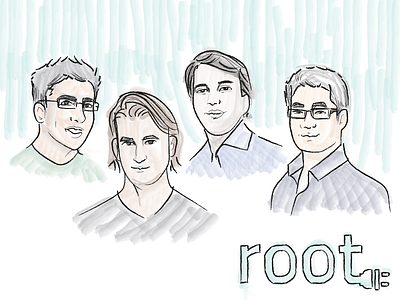 Root Team Photo drawing hand drawn illustration illustrations paint portrait sketches team team photo