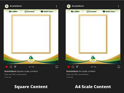Instagram Post Frame design
