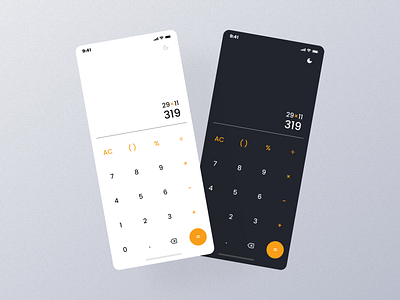 D4 Calculator dailyui mobile ui ux