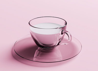 A Cup of Milk | 3D 3d b3d beginner blender blender3d