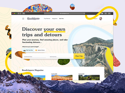 New Homepage detour homepage homepage design road