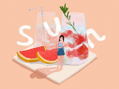 Cool summer 插图 设计