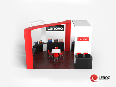 Lenovo Stall branding event exhibition kiosk stall