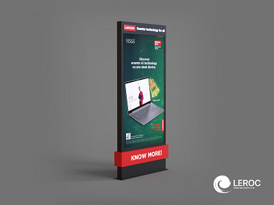 Lenovo Outdoor Unit branding creative design kiosk lenovo leroc outdoor outdoor advertising production retail solutions smart