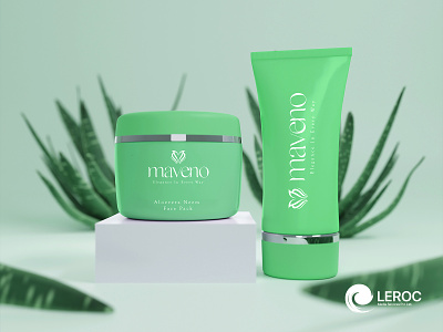 Maveno beauty branding cosmetics creative leroc packaging packing