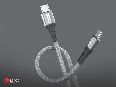 Lenovo Type C Cable 3d cable charger lenovo photoshoot product rendering