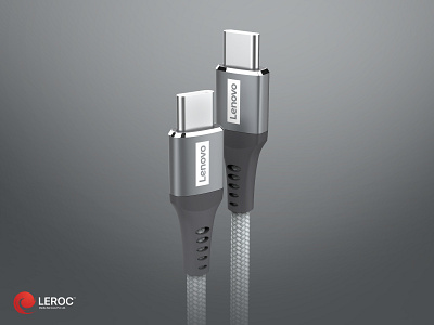 Lenovo Type C Cable 3d lenovo product rendering