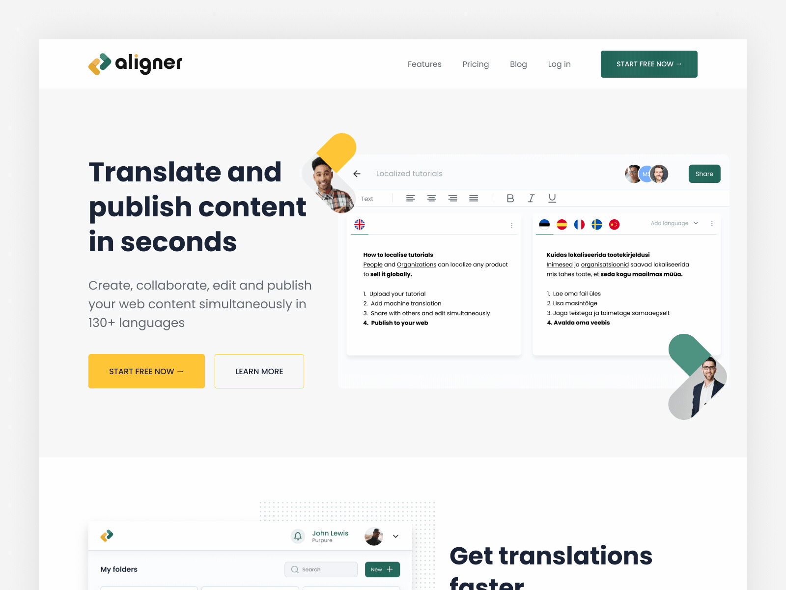 UX/UI design for website Aligner design minimal startup ui ux web webdesign website
