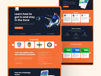 Website design branding design football landing landingpage player ui ux web webdesign website