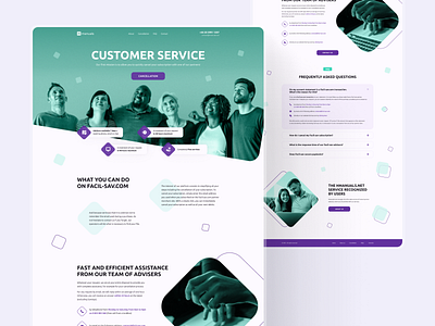 Design site - customer service customer customer service design landingpage support page web webdesign website
