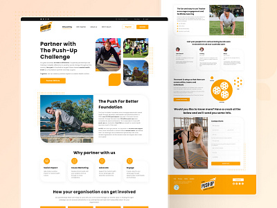 Design of the homepage