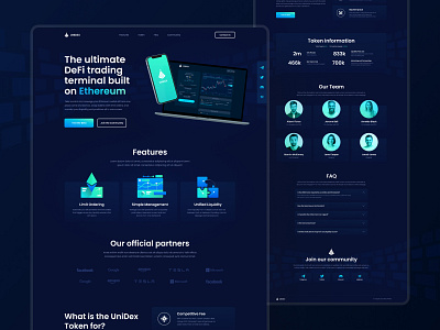 Landing page design crypto design finance landingpage service ui webdesign website