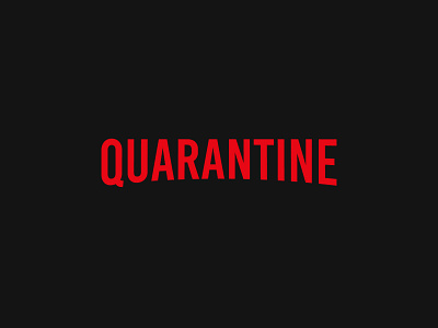 Quarantine branding design flat design logo