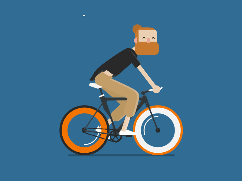 Happy Bicycle Day! animation bicycle character design cycling fixie flat hipster