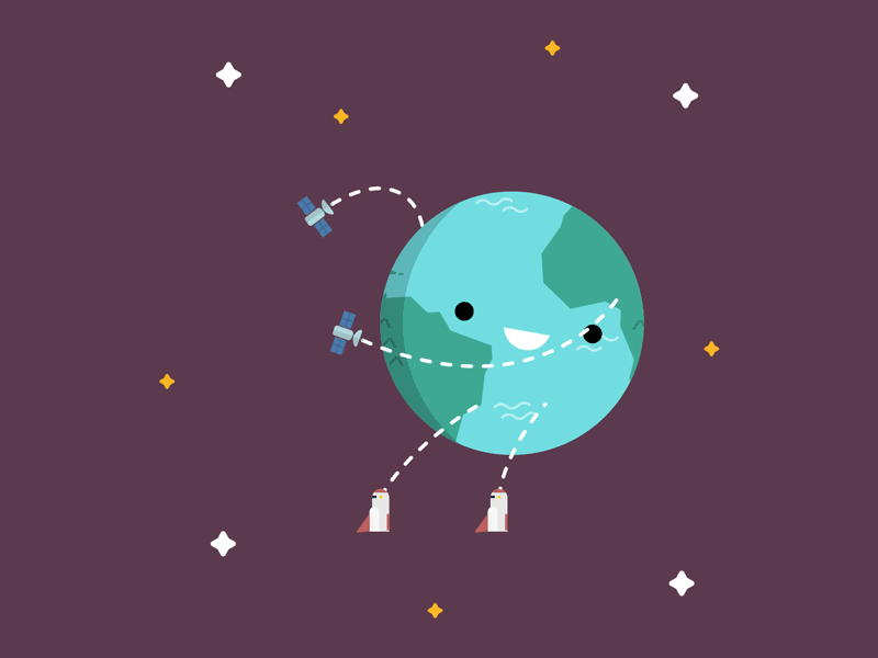 So the Earth is celebrating today! animation carlton character design dancing earth flat planet