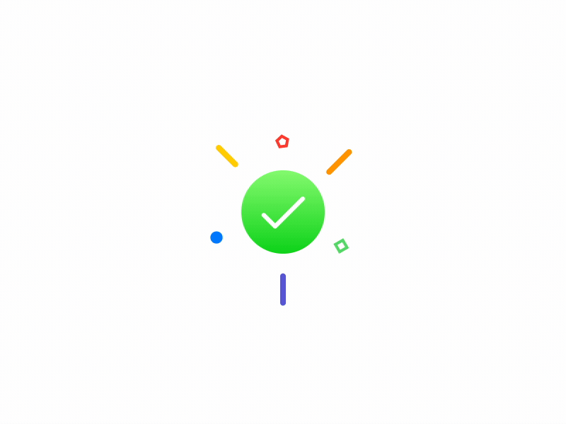 Icon Confirmation animation icon motion graphics ui