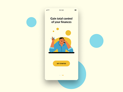 An onboarding illustration for a fintech app