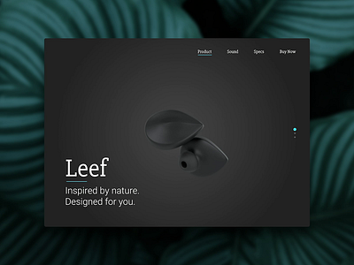 Leef - Earphones 3d 3d modeling after effects animation barcelona branding cinema 4d design earphones figma headphones loop modo motion graphics product design ui