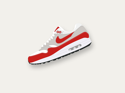 Air Max 1 air max 1 barcelona design flat flat design illustration kicks shoes sneaker sneakers ui vector