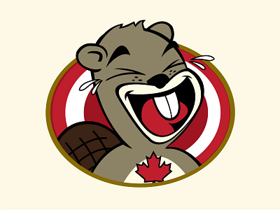Beaver Logo for the Canadian Comedy Awards beaver branding canada canadian comedy awards character comedy etienne pigeyre illustration logo mascot