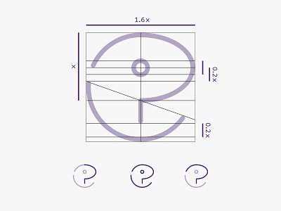 Self identity construction branding construction e etienne pigeyre grid line logo p question mark studio dpe