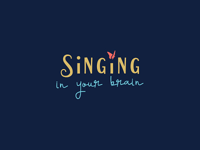 Singing in your Brain - Logo butterfly coaching consulting etienne pigeyre fantastic handwriting studio dpe team building