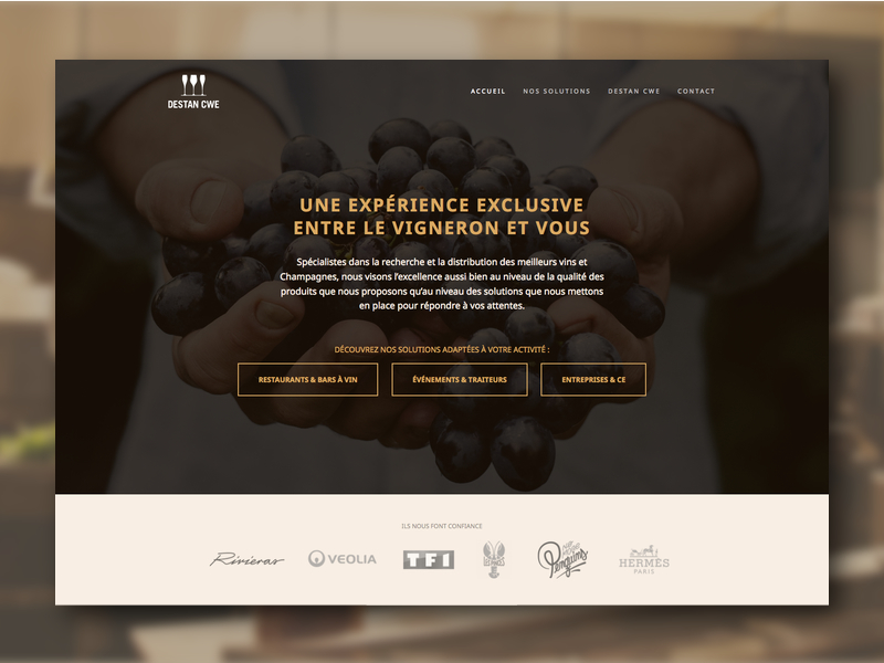 Close up - UI design for a French wine supplier by Etienne Pigeyre on ...