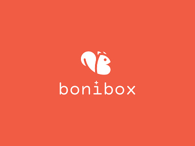 Logo - Branding for Bonibox app canada etienne pigeyre logo orange rewards squirrel studio dpe