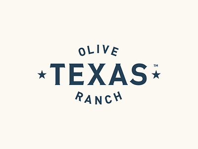 Texas Olive Ranch logo badge beverage condensed food logo logotype oil olive olive oil ranch seal serif star stars texas