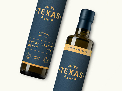 Texas Olive Ranch Limited Reserve label badge extra label label design limited metallic oil olive olive oil packaging ranch reserve seal stamp texas virgin