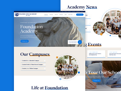 Foundation Academy education education website private school school school home page school website