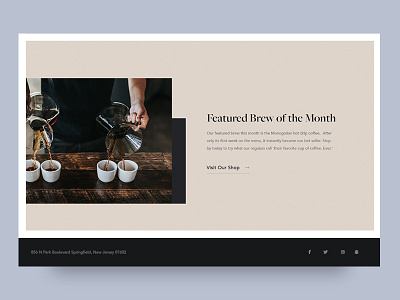 Coffee Website: Interior Section 2