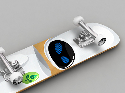 Eve skateboard illustration