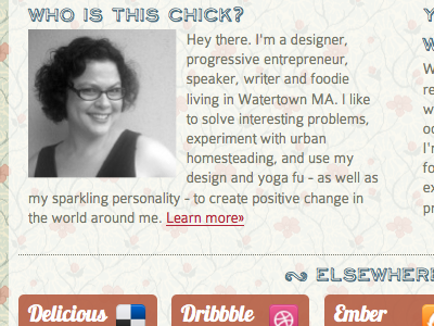 Personal Blog - Footer blog website