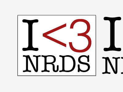 I heart nerds: #1 experiments messing around